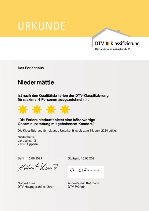 Haus Niedermaettle Apartman Oppenau Kültér fotó